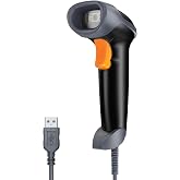 Eyoyo 2D Handheld USB QR Code Scanner | Wired Automatic, Data Matrix PDF417 Bar Code Reader, USB Cable, Mobile Payment POS, Convenience Store, Warehouse, Supermarket