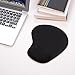 Mouse Pad with Wrist Support - DUTISON Black Silicone Ergonomic Gel Wrist Support Mouse Pad Mat for Office, Computer, Laptop - Non-Slip Rubber Base