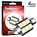 Yorkim 7440 Led Bulb, 7443 Led Bulbs, 7440 LED for Reverse Light, Back Up Light, Brake Light, T20 W21W Ultra Bright 5730 33SMD - Pack of 2, White