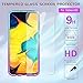 LeYi Compatible with Samsung Galaxy A20 Case, Galaxy A30 Case with 2PCS Tempered Glass Screen Protector for Girls Women, Glitter Clear Phone Case for Samsung A30/ A20 Teal/Purple