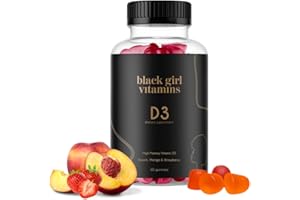 Black Girl Vitamins - Vitamin D3 Gummies, for Immune, Energy, and Bone Support, 2000IU (50mcg) Vitamin D per Serving, Gluten-Free Vitamin D Gummies