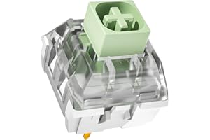 ZHOUWANG Kailh Box Jade Keyboard Switch with Dustproof Waterproof Stem 3-Pin 50gf Clicky Switches for Mechanical Gaming Keyboard(Jade 72PCS)