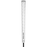 Golf Pride Tour Wrap Golf Grip, White, Standard &amp; Midsize | Comfortable, Durable Grip for Clubs, Classic Wrap Design with High-Tack Feel, Rubber Construction, For Men and Women