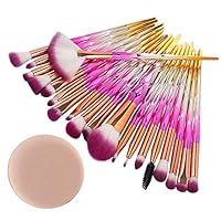 TheRang 20PCS Make Up Foundation Eyebrow Eyeliner Blush Cosmetic Concealer Brushes