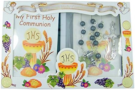 Boy's First Holy Communion Mini Gift Set with Mass Booklet and Rosary