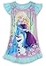 Disney Anna, Elsa and Olaf Sparkly Frozen Nightgown, Girls Size 7/8