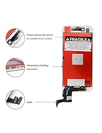 Para iPhone 6 pantalla de repuesto negro LCD pantalla táctil digitalizador marco conjunto completo con herramientas gratis y protector de pantalla de cristal profesional para iPhone 6 (4,7 pulgadas) ..., Color