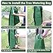 Remiawy Tree Watering Bag 2 Pack 20 Gallon Slow Release Watering Bag for Trees and Plants, Made of Heavy-Duty PE Tarpaulin Material with Zipper-Updated Version(5-8 Hours Releasing Time)