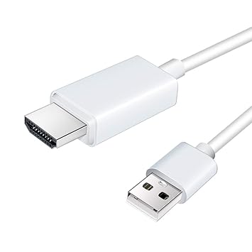 Lemorele Adaptador USB a HDMI 1.5m USB A a HDMI Conversor con ...