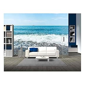 Georgia Coast in Batumi, Black Sea - Removable Wall Mural | Self-Adhesive Large Wallpaper - 66x96 inches