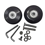 2 Set Luggage Suitcase Replacement Wheels , Bearings Repair Set for Luggage Kits
