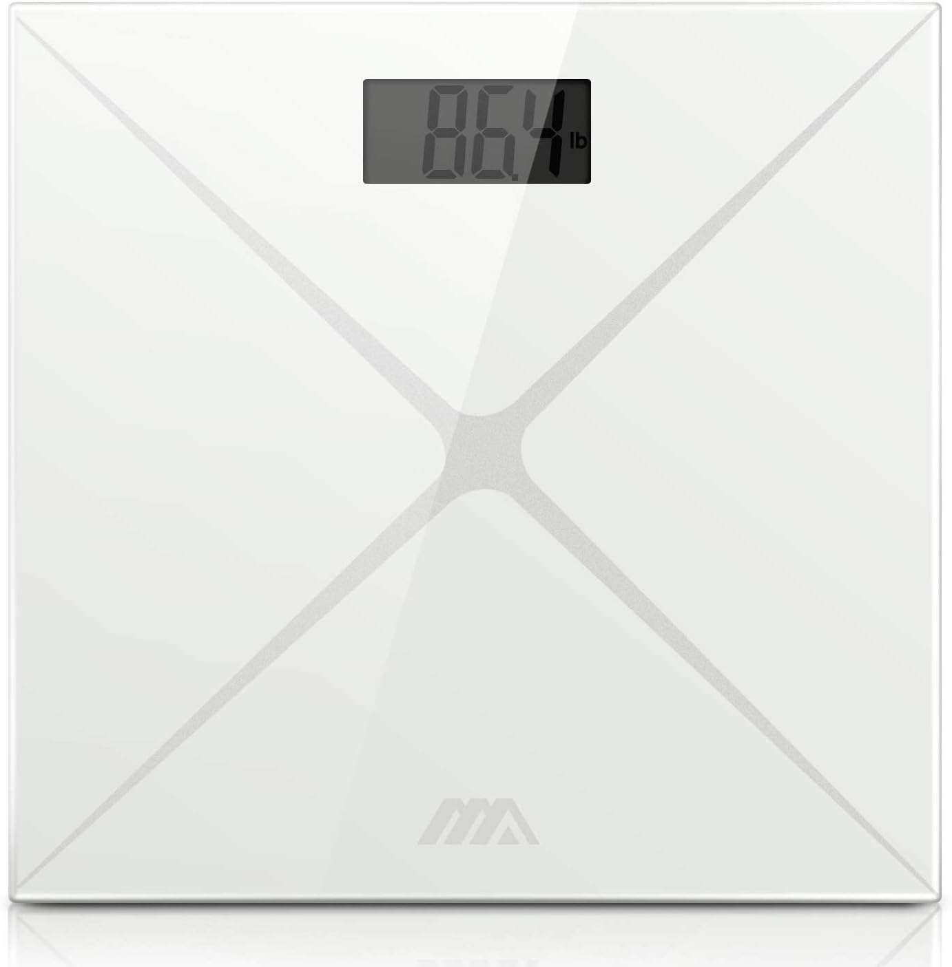 Adoric Bluetooth Body Fat Scale Smart Digital Scale with Free APP for Android and iOS, Tempered Glass Surface, Auto On/Off, Body Composition Monitor Measures Weight: Health & Personal Care