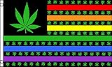 Rainbow Marijuana USA Stars Flag Gay Pride Lesbian LGBT 3x5 Polyester