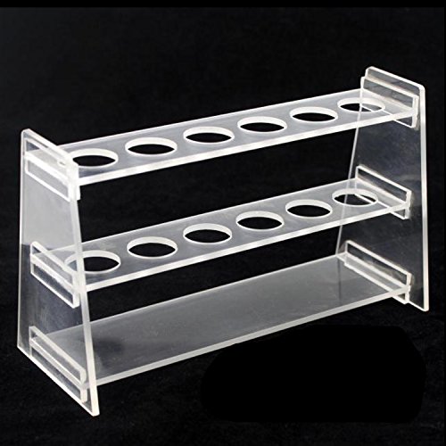 1PCS 10ML Colorimeter Tube Rack Acrylic Strong Test Tube Holder 6 Slots Suit for Tubes Less Than1.6cm/0.63inch in Diameter (1, 10ML)