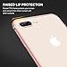 RANVOO iPhone 8 Plus/iPhone 7 Plus Premium Bumper Case, Flexible Protective Aluminum TPU Hybrid Bumper Frame [Support Wireless Charging] for Apple iPhone 8 Plus and iPhone 7 Plus, Rosegold [Armor]
