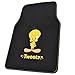 Tweety Seat Cover, Carpet Floor Mat and Sun Shade - Warner Brothers 14 Piece Full Interior Protection Auto Accessories