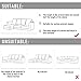 CHUN YI 2 Pieces L-Shaped Left Chaise Jacquard Polyester Stretch Fabric Sectional Sofa Slipcovers Dust-Proof L Shape Corner 2 Seats Sofa Cover Set for Living Room (Cream White)