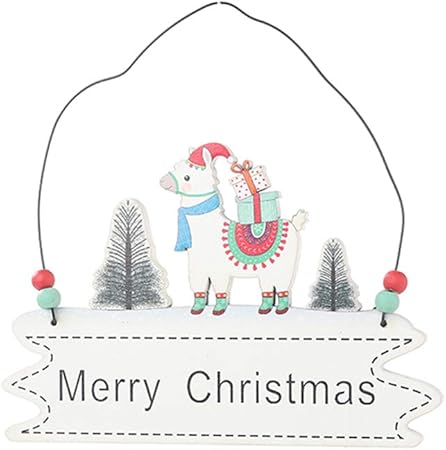 Regali Di Natale In Legno Fai Da Te.Qiman Decorazione Natalizia In Legno Da Appendere Decorazione Di Natale In Alpaca Fai Da Te Albero Di Natale Porta Decorazione Per Feste Regali 02 Amazon It Casa E Cucina