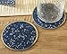 Kate Aspen Under the Stars Coaster Set, Navy/Gold/White