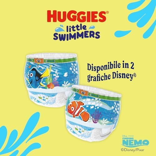 Little Swimmers Pannolini Taglia 2-3 (3-8 kg), Pannolino costumino, Design Disney, 20 Pz