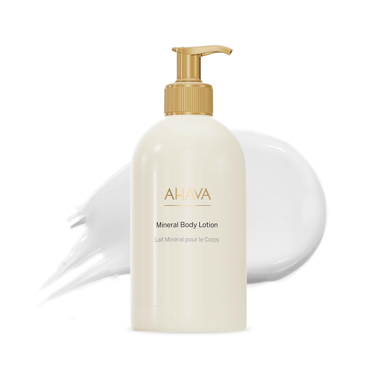 AHAVA Dead Sea Water Mineral Body Lotion – Daily Moisturizing & Hydrating Body Lotion with Osmoter, Exclusive blend of Dead Sea Minerals & Nourishing Botanical Extracts, Original, 17 Fl.Oz