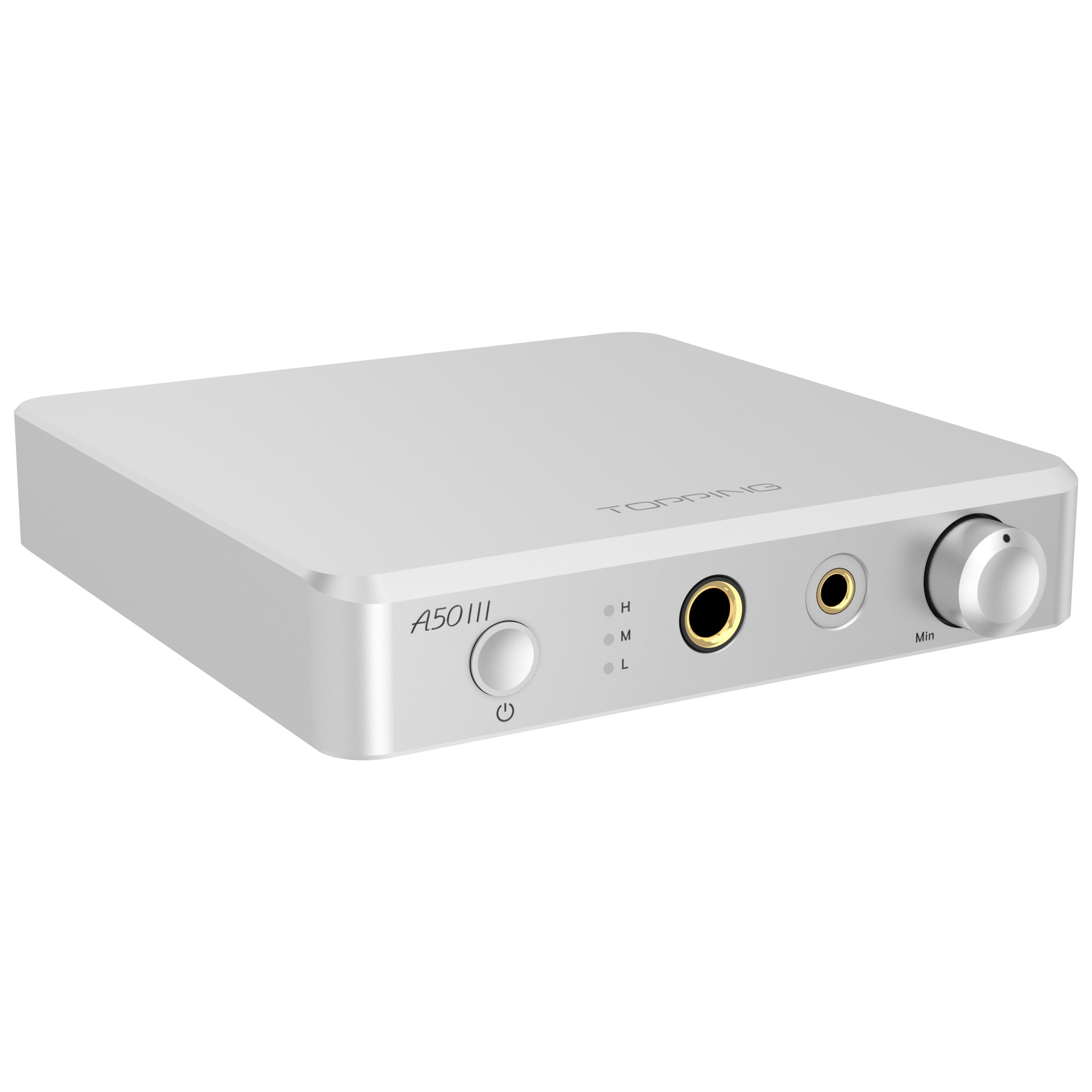 KGUSS TOPPING A50 III NFCA Headphone amp Pre-Amplifier - SE/BAL input 6.35mm single-ended 4.4mm balanced jack 3500mW x2 powerful output (Silver)