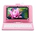 iRULU X1s HD TFT Display,7 inch Google Android 4.4 Tablet With Keyboard Case, 4*1.5GHZ Quad core, Dual Camera, Google Play Pre-load, 8GB Storage, Pink