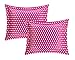 Chic Home 8 Piece Princess Paisley and Polka Dot Printed Reversible Comforter Sheet Set, Twin X-Long, Fuchsia