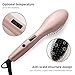 AsaVea Hair Straightening Brush 4 with Premium Anion Generator, Lighter and Smaller, Best for Using at Home or Travelling (rose gold)