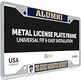 Desert Cactus George Washington University Car Accessories Col Metal License Plate Frame and Tag Holder for Front or Rear of Car (Alumni)