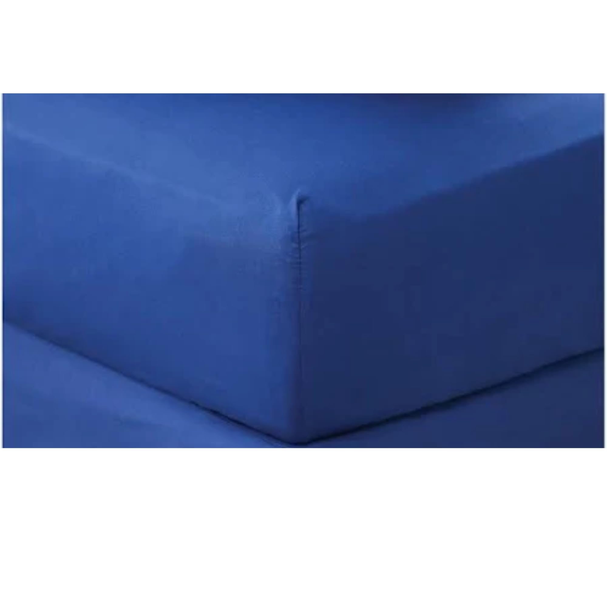LUXURANGE Non Iron Super king Bed Fitted Sheet 100% Poly Cotton Super king Bed Sheet, Super king Fitted Sheet with 25cm Depth Pocket, Hotel Quality Easy Care Plain Dyed Soft, Royal Blue.