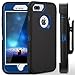 iPhone 8 Plus Case,iPhone 7 Plus Case,iPhone 6s Plus Case,FOGEEK Belt-Clip Protective Heavy Duty Kickstand [Shockproof] Cover Compatible for iPhone 8/7/6/6s Plus(Black and Blue)