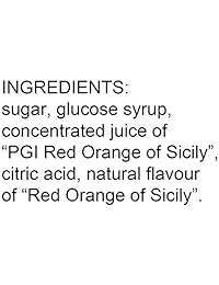 Serra Le Italiane, Italiano Hard Candy con relleno natural con rojo y naranja de Sicilia Italia, 3,5 oz