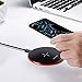Wireless Charger Fast Wireless Charging Ultra Slim All Qi Enabled Certified Charger 10w for iPhone,7.5w for Samsung Note Galaxy (No AC Adapter) Red
