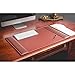 Dacasso Rustic Brown Desk Pad with Side-Rails, 25.5 by 17.25-Inch