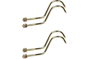Ludnsghsjk Copper-Plated Billiard Table Cue Hook Bridge Rack Rail Mount Pool Table Cue Holder for Most Pool Table Boards Idea