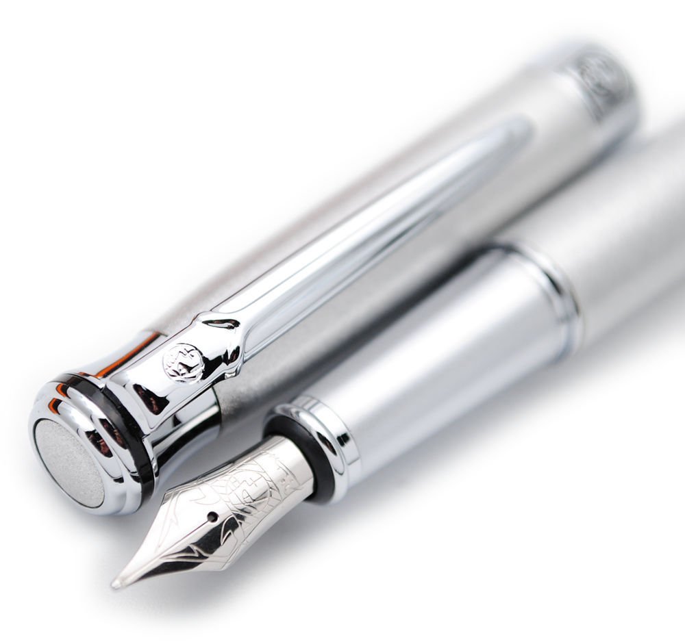 czxwyst Picasso 903 Sweden Flower King Fountain Pen Original Box (Platinum)