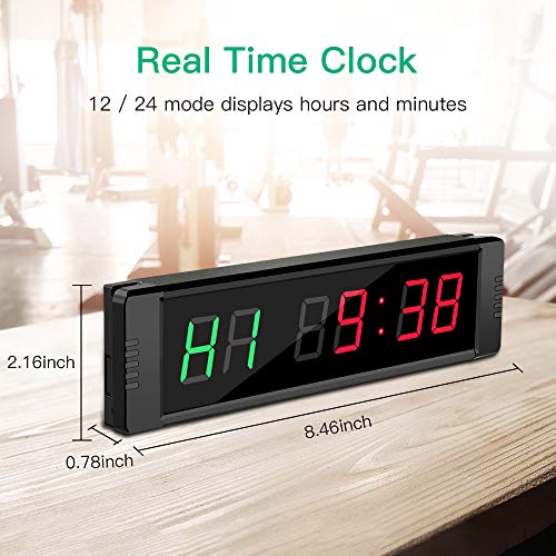 Riiai Programmeerbare LED Interval Timer Real Time Clock Stopwatch Sport met afstandsbediening voor Crossfit, Tabata… - Image 3
