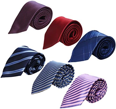 Ties, Hugesavings 6pcs Business Fashion Ties Luxury Men's Neckties Tie Set