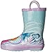 Western Chief Kids Waterproof Disney Character Rain Boots with Easy on Handles, Frozen Anna and Elsa, 10 M US Toddler