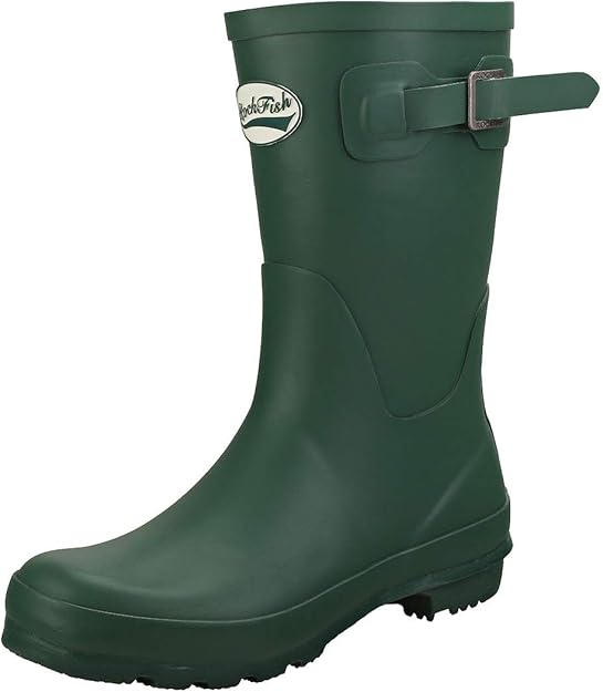 Rockfish Natural Rubber Short Boot, mid Calf Height Amazon.co.uk