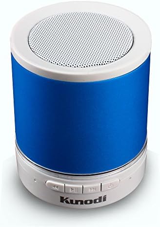 Kunodi Mini Bluetooth Speakers, Outdoor Portable Wireless Speakerphone with Rechargeable Battery for Car Cell phone iphone ipad - Blue