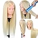 Neverland Beauty 26 Inch 30% Real Human Long Hair Hairdressing Cosmetology Mannequin Manikin Training Head Model with Clamp