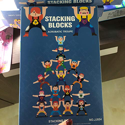 ABCaptain Hercules Stacking Blocks Game, Plastic Balancing Acrobatic Troupe Interlock Toy Gift