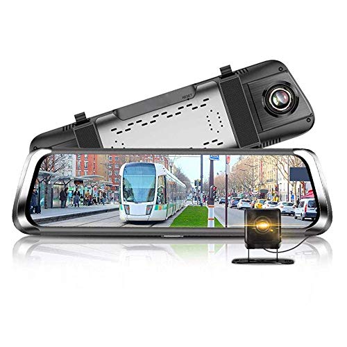 Globalflashdeal Mirror Dash Camera, 1080P Touch Screen 4G Ips Universal Car  Dash Cam Rear View Reversing Mirror Dual Lens Fhd 35