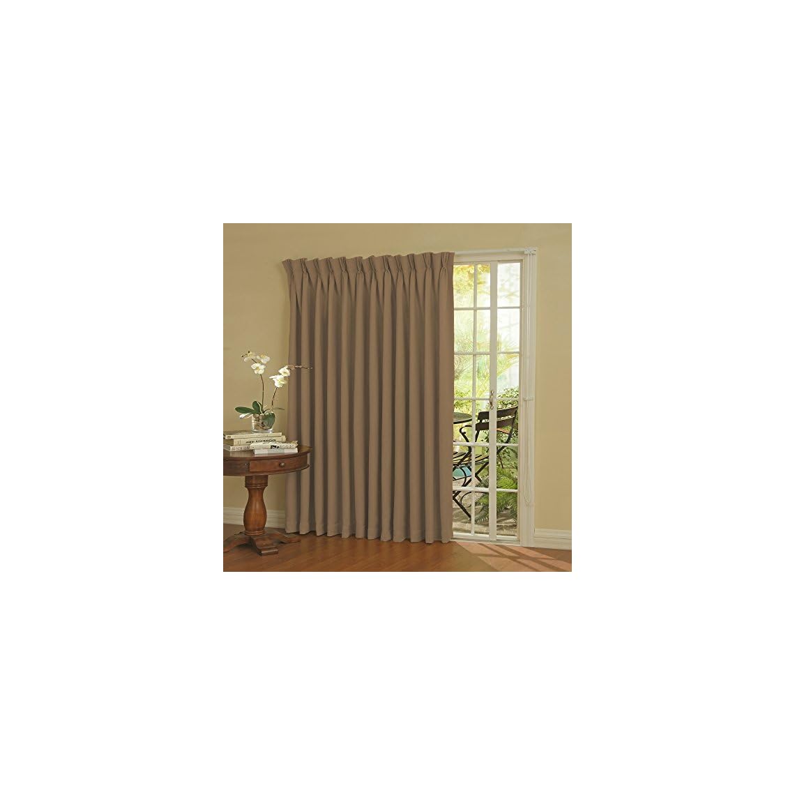 Eclipse Thermal Blackout Patio Door Curtain Panel, 100Inch x 84Inch