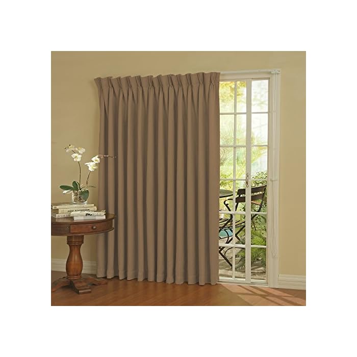 Eclipse Thermal Blackout Patio Door Curtain Panel, 100Inch x 84Inch