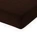 CHUN YI Stretch Couch Cushion Cover Suitable for 3 Settee, Sofa Seat Slipcover with Spandex Jacquard Fabric(Large,Chocolate)