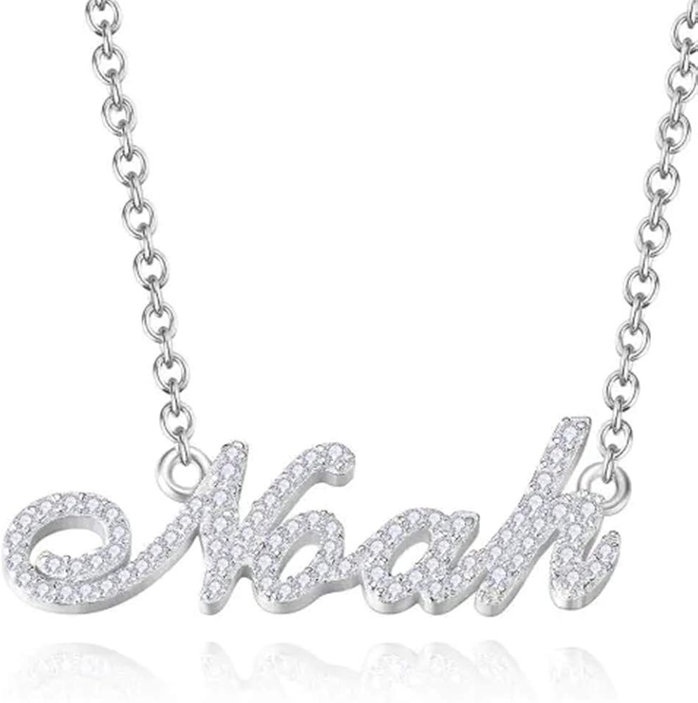 Crystal Name Plate Necklace Deals, 53 