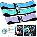 Booty Resistance Band, Fabric Exercise Bands for Legs and Butt, Non Slip Hip Circle Loop Bands,Working Out Bands for Women Men, Home Equipment Bands for Training Stretching, Yoga by WEHVKEI (3 Pack